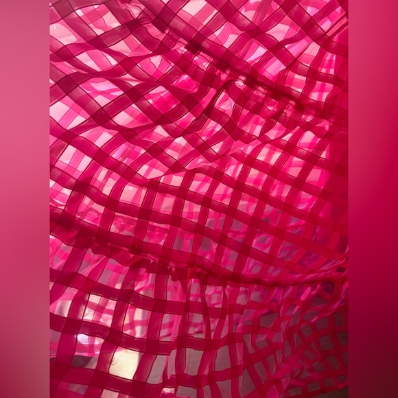 Hot Pink Off The Shoulder Dress - Picture 5 of 5